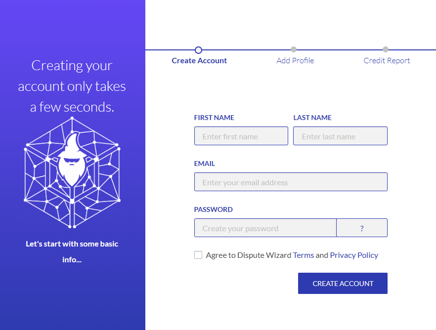 Step 1 graphic: Create Your Free Account